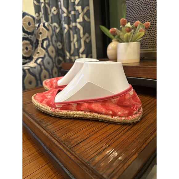 Reef Sunsoaked Size 7 Bella Costa Pink Stripe Slip On Cushioned Espadrilla Flats - Picture 7 of 12